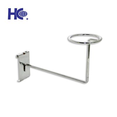 China Quick Installation Metal Wire Hat Rack Hook Display For Gridwall for sale