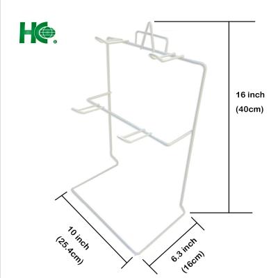 China Commercial White Hook Display Wire Counter Display Stand For Retail Store for sale