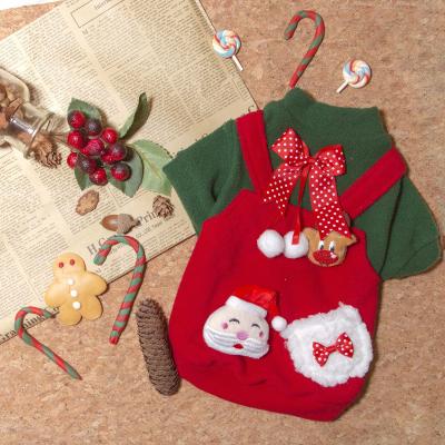 China 2021 Viable Autumn And Winter Pet Clothing Plus Velvet Thick Warm Cute Christmas Pet Sweater Costume Clothes for sale