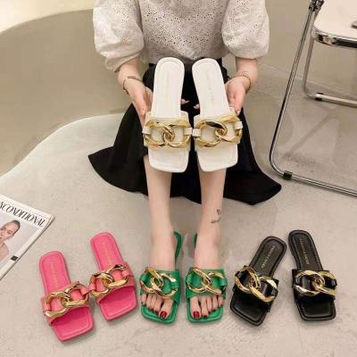 China Hot-selling fashion trend 2022 new summer spring/place-toe spring/place-toe large size flat sandals for sale