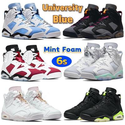 China Basketball Style Round Shoes Drop Out Blue X One AIRE 6 Retro Top Shoes Trainers Sports Running Men Chaussures Homme Sneakers for sale