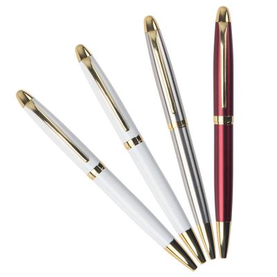 China office & School Pen Custom Logo Metal Pen Printing Metal Steel Trackball Pen For Business Gift for sale