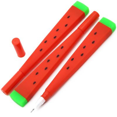 China Pen School office supply kawaii watermelon shape plastic cute gel pen writing syringe pen injection pen for sale