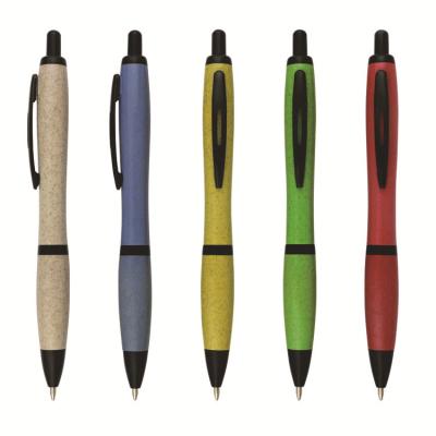 China office & School Pen Hot Sales Promotional Eco-Friendly Wheat Straw Ballpoint Recycled Pen for sale