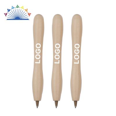 China Promotional Pen Engraved Wooden Curvy Promotional Pen With Logo Gift Squash Ball Pen for sale