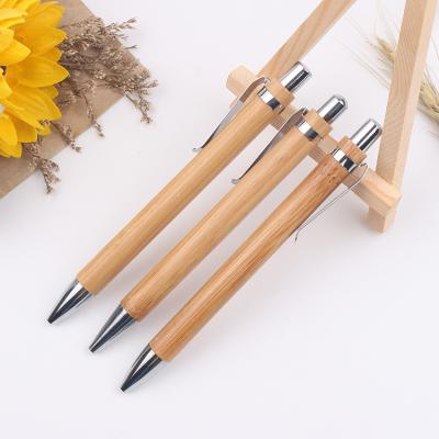 China Promotionclassic Bamboo Ball Pen Eco Custom Free Sample Promotional Wooden Pen Manufacturer for sale