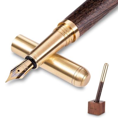 China Promotion\Business\School\Office Sandalwood Sign Pen Creative Personality Gift Pen Wooden Fountain Pen for sale