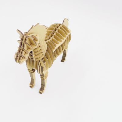 China Cartoon Toy Low Price New Brand 3D Designs Custom Handmade Paper Puzzle Animal Model for sale