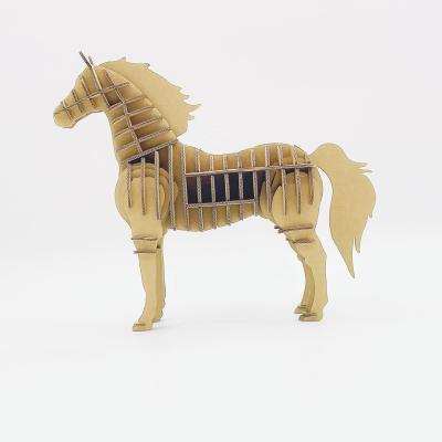 China Cartoon Toy New Product Factory 3D Puzzle Paper Horse Education Toy for sale