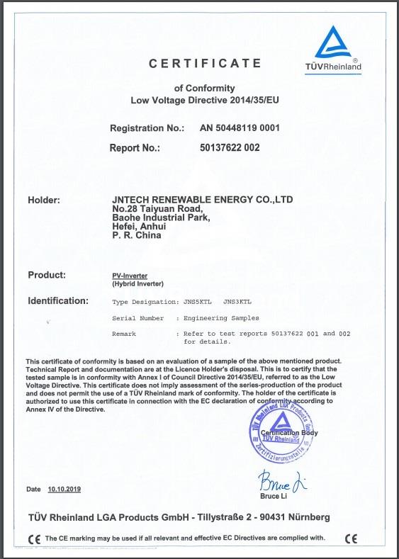 LVD - Jntech Renewable Energy Co., Ltd.