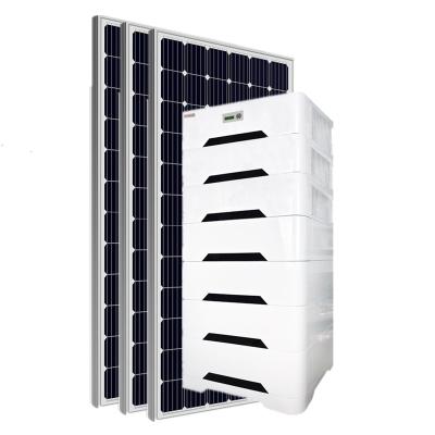 China Jntech 5kw 10kw 15kw Home Hybrid Complete Solar Power System Off Grid Solar Panel System For Home Use for sale