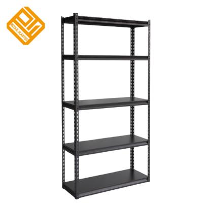 China Suitable outdoors for easy to assemble boltless storage rack steel stacking shelf for sale