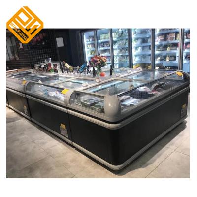 China Single-temperature Commercial Supermarket Chest Island Combo Freezer for sale