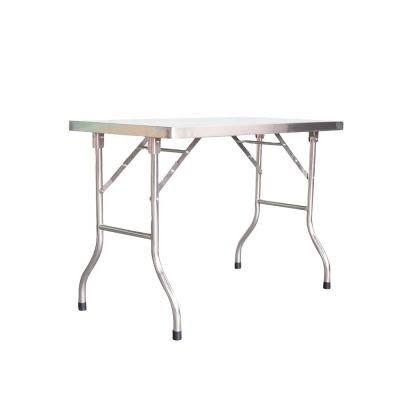 China Kitchen Customized Commercial Kitchen Food Grade 304 Stainless Steel Folding Work Table for sale