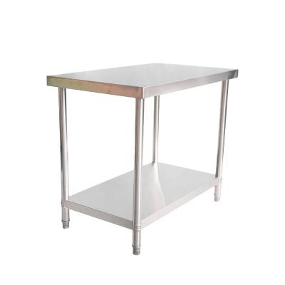 China Commercial Kitchen Mobile Supermarket Kitchen Stainless Steel Stable Work Table for sale