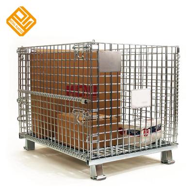 China Supermarket Logistics Industrial Metal Hypermarket Warehouse Roll Cages Jumbo Roll Container Trolley for sale