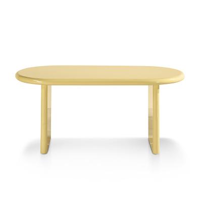 China Durable Modern Living Room Furniture Fiberglass Oval Elegant Tea Table Coffee Table for sale