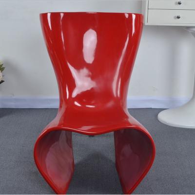 China Durable Hot Selling Red High Heel Wing Back Chair Lounge Chair Furniture Home Living Room Chair for sale