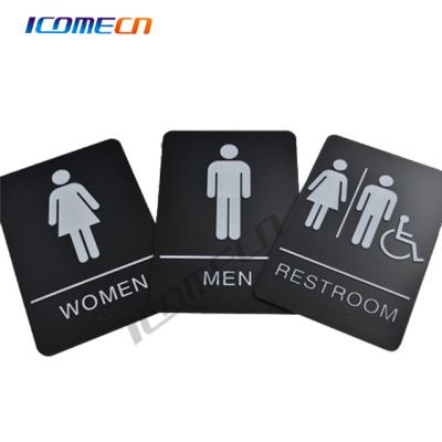 China Change Your Signs Information Anytime Customized Size Plastic Door / Street Advertising ADA Braille Building Signs for sale