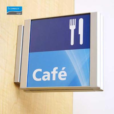 China New Design Interior Wall Mounted Signage Office Signs With Inserted Plate for sale