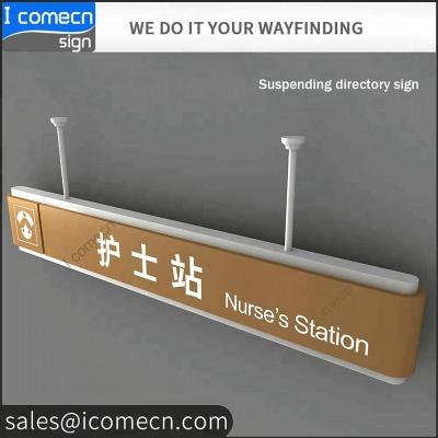 China New design hanging wayfinding LED lighted light box for hospital, shopping mall for sale