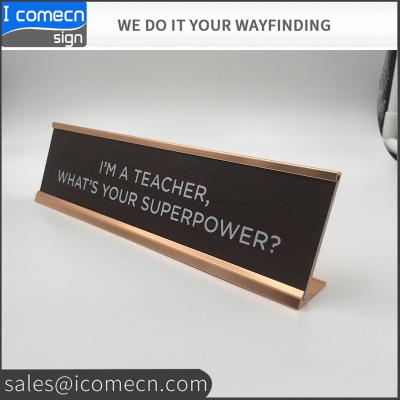 China Change Your Signs Information Anytime Engraved 2x8 Office Sign Office Sign Name Plate / Funny Office Name Plate Sign Holder for sale