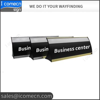 China Change Your Signs Information Anytime Engraved Rigid Plastic Nameplate Sign Holder for sale