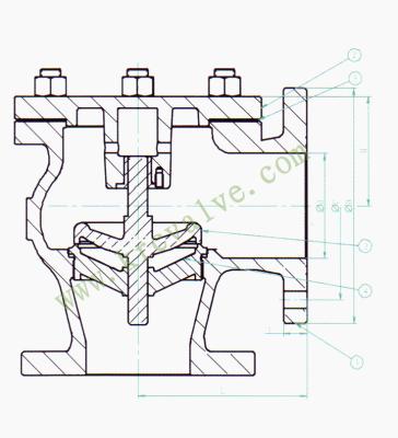 China JIS Marine Valve F7359 Marine Cast Iron Angle Valve Lift Check Angle Valve for sale