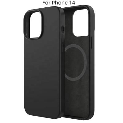 China High Quality Shockproof Liquid Silicone Magnetic Case For iPhone 12 13 14 pro Max Wholesale Mobile Phone Cover With Factory Price for sale