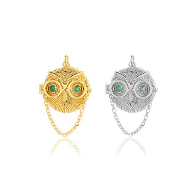 China Vintage AMYAOO new temperament high-grade sense S925 sterling silver can open hollowed out sachet owl pendant female high-grade sense for sale