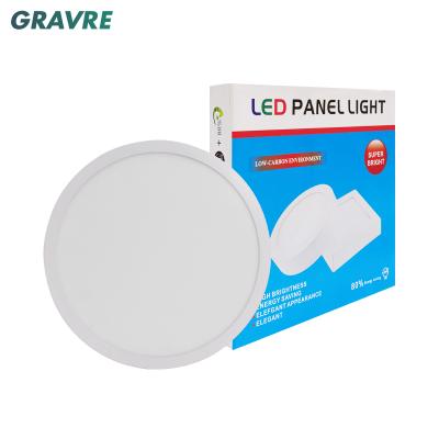 China CE Rohs Certificate Modern Surface Mounted Round Shape 6W 12W 18W 24W LED Panel Light for sale