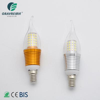 China Residential E27 B22 Aluminum Base Energy Saving Multifunctional Candle Shape 9W 12W LED Light Bulb Parts for sale