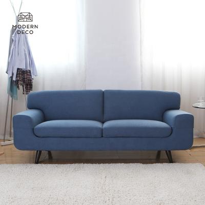 China Modern nordic design 2 divan couch fabric sofa 2 seater velvet modern nordic design 2 seater comfortable sette soffa sofa for small apartment for sale