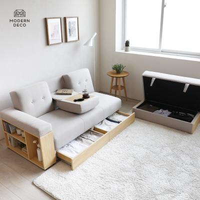 China (Other) japandi adjustable sofa bed set with storage convertible sofa multifunctional cama canape lit 2021 new for sale