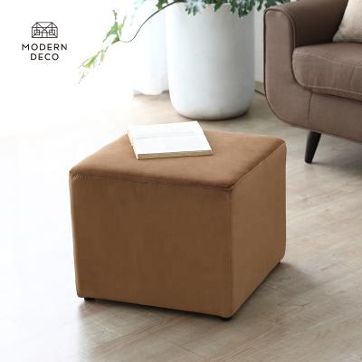 China Convertible Stool Footstool Ottoman Footstool Foot Stool Customized Modern Designs Square Floor Bedroom Living Room Seating Decor for sale