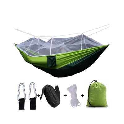 China Low MOQ Traditional Durable Low Price Outdoor Foldable Camping Hammocks With Mosquito Net Tent for sale