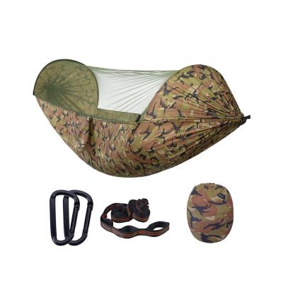 China Traditional wholesale light weight portable parachute hammock with mosquito net outdoor camping hammock for sale