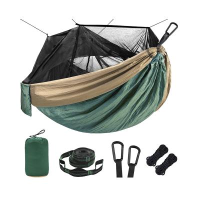 China Traditional Top Sale Guaranteed Quality Single Size Folding Portable Mosquito Net Hammock With Mosquito Net Camping for sale