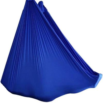 China Durable Widely Used Portable Fitness 5m Aerial Silk Swing Yoga Free Standing Hammock Set for sale