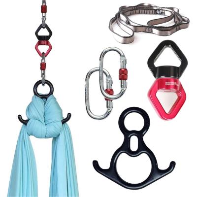 China New Modern Portable Anti-Gravity Extension Tie Down Aerial Yoga Hammock Set Swing Certified 6m Silk Fabric Supplier for sale