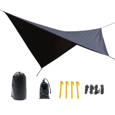 China Promotional Good Quality Outdoor Camping Hammock Tarp Tent Rain Fly Tarp Diagonal Tying Type for sale