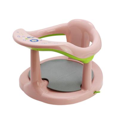 China 2022 Bestselling Baby Bathtub Indoor Bath Seat For Kids Sit Up Tub Kids Roll Up Bath Chair Baby Shower Stool With Suction Cup In Stock for sale