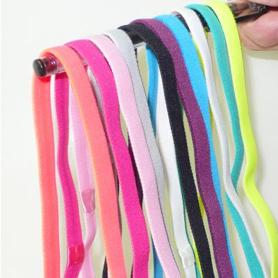 China Non Slip Popular Sports Yoga Hair Bands Sweat Headband Run Tennis Fitness Microfiber Headband Unisex for sale