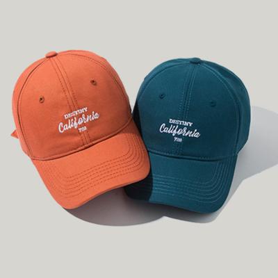 China COMMON Sports Custom Peaked Lovers Caps Embroidery Letter Unisex Baseball Hats for sale