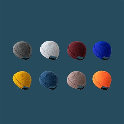 China JOINT Pumpkin Knitted Wool Bucket Hat Warm Adjustable Cooling Unisex Hats for sale