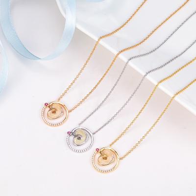 China New Cute Custom Gold Plated Jewelry Chain Necklace Brass Pendant For Women for sale