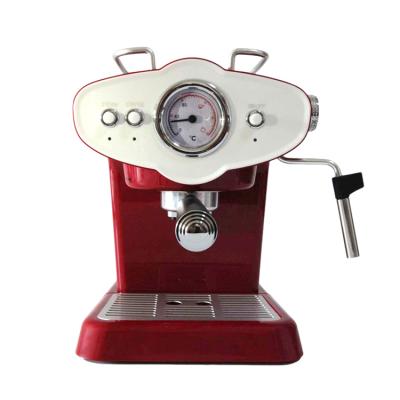 China Sleek and Retro Design Household Espresso Machine Maker Coffee Espresso Pump ulka 20 Bar for sale