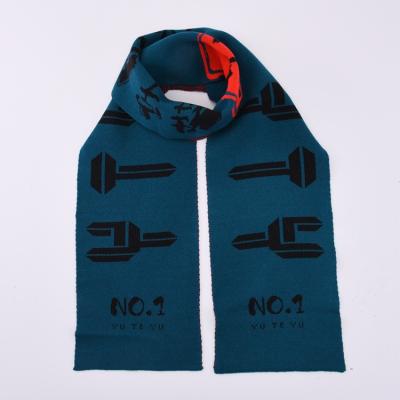 China Soft Scarves For Women Knitted Knit Scarf Printing With Custom Design Christmas Winter Girl Knitting Scarf for sale