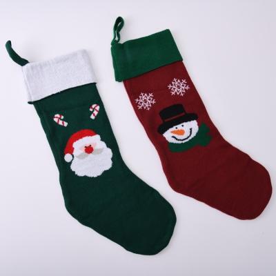 China Durable Christmas Tree Socks Christmas Sock Hanging Decorative Decoration for Tree Christmas Sock Gift Bag for sale