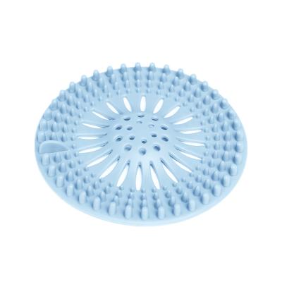 China Viable Sink Sewer Filter Floor Drain Strainer Water Hair Stopper Bath Tray Shower Cover Kitchen Bathroom Silica Gel Filter Cartridge for sale